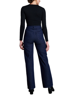 EAST 42ND Reuby Straight Leg Jeans, Dark Indigo - view 2, Dark Indigo