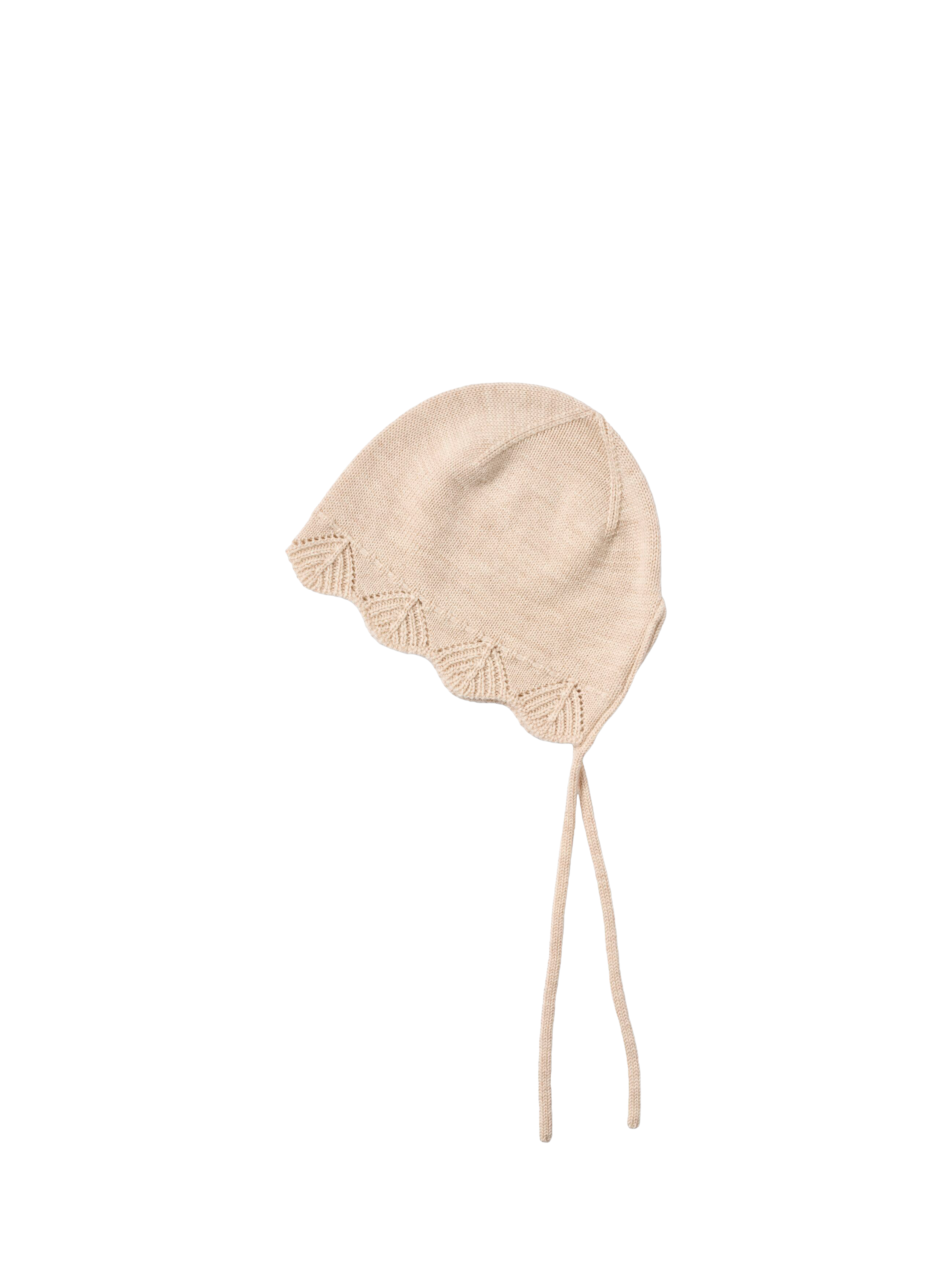 Product image 1 of 2, which shows WHEAT Kids' Wool Knit Bonnet , Off White, 9 months-2 years