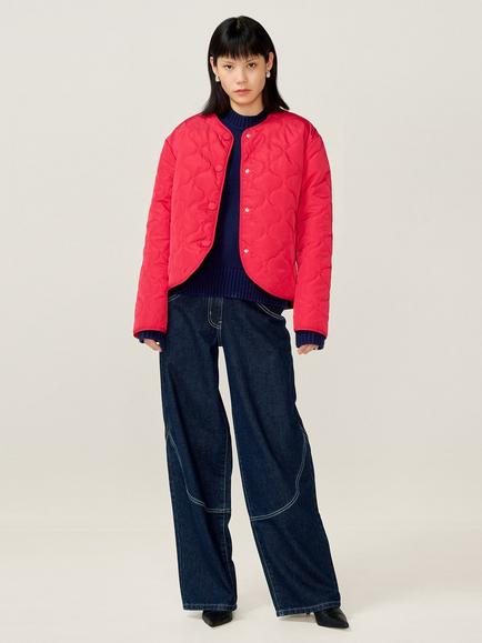 OMNES Addie Puffer Jacket, Red, Red