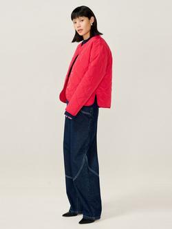 OMNES Addie Puffer Jacket, Red - view 2, Red