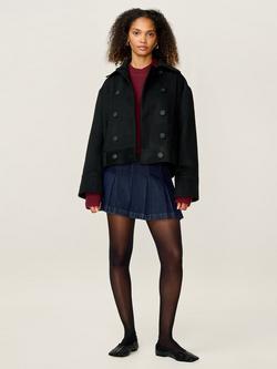 OMNES Clyde Cropped Jacket, Black, Black