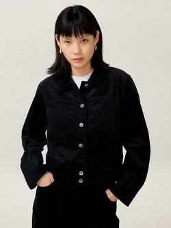 OMNES Milly Corduroy Jacket, Black, Black