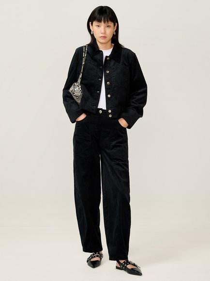 OMNES Milly Corduroy Jacket, Black - view 2, Black