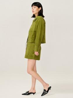 OMNES Milly Corduroy Jacket, Moss Green - view 2, Moss Green