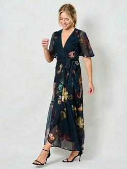 Hope & Ivy The Abby Wrap Dress, Multi - view 2, Multi