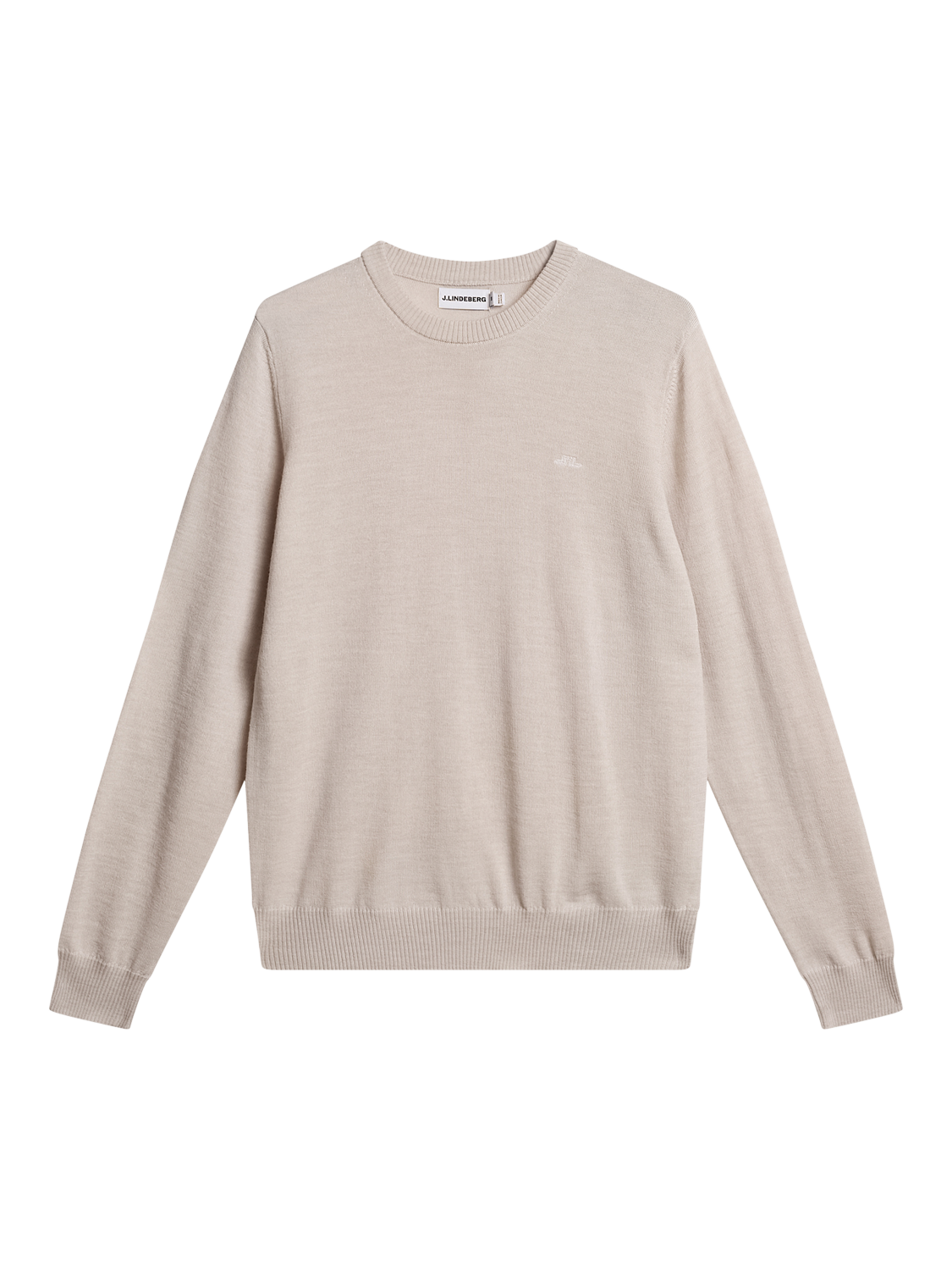 Product image 1 of 1, which shows J.Lindeberg Keane Wool Jumper, Moonbeam Melange, L