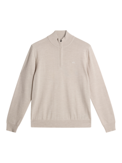 J.Lindeberg Kiyan Wool Jumper, Moonbeam Melange