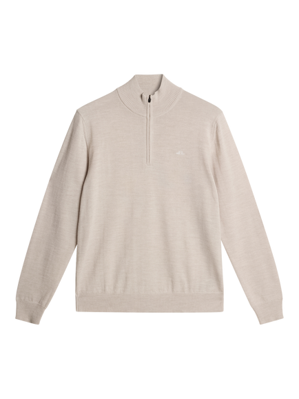 J.Lindeberg Kiyan Wool Jumper, Moonbeam Melange