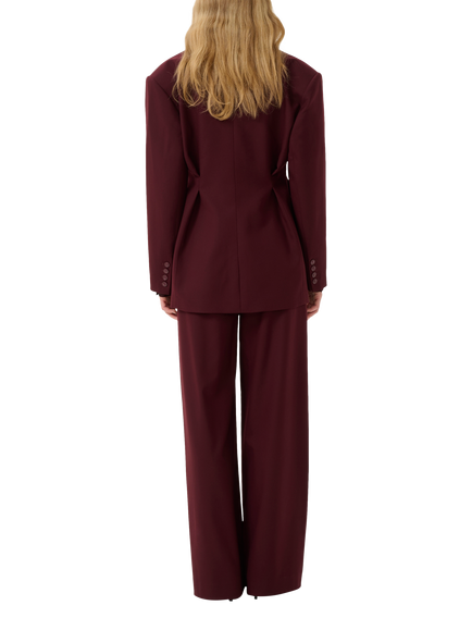 Gestuz Paula Fitted Waist Blazer, Aronia - view 2, Aronia