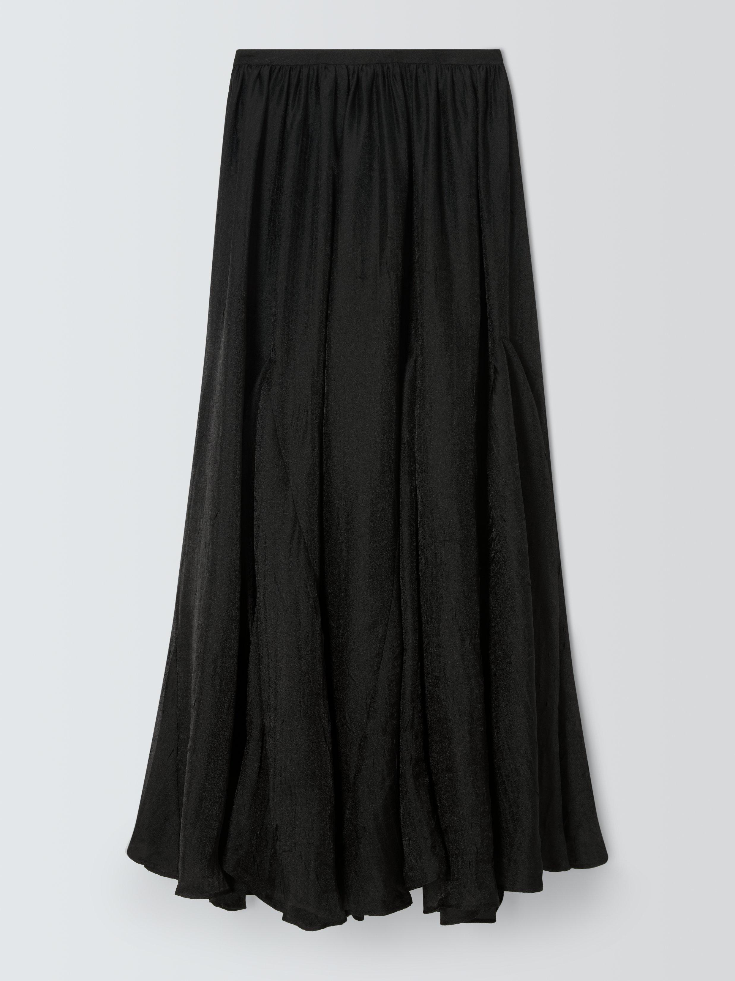 Product image 4 of 7, which shows John Lewis Organza Maxi Skirt, Black, 8