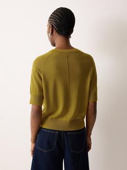 Jigsaw Pure Merino Wool Knit Top - view 2, Green