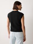 Jigsaw Micro Boucle Tank Top, Black