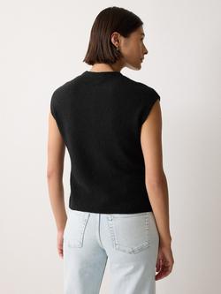 Jigsaw Micro Boucle Tank Top, Black - view 2, Black