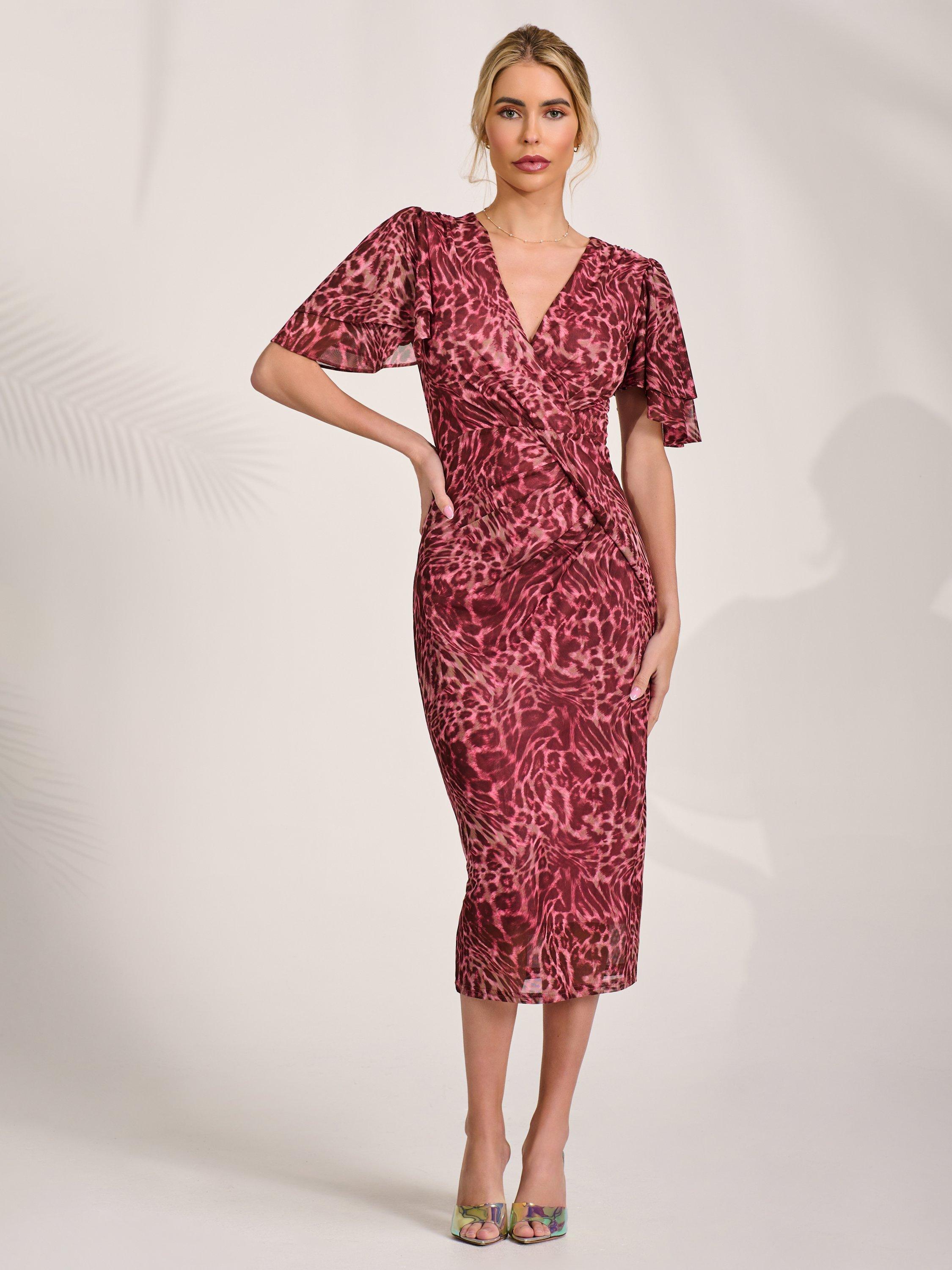 strapless open back dress Zapaka Women Pink Mermaid Ruffled Mother of the Bride Dress Off the  Shoulder Asymmetrical Wedding Guest Dress – ZAPAKA main image 1