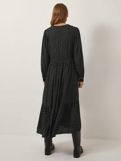 Monsoon Zoie Embroidered Dress containing LENZING™ ECOVERO™ Viscose, Black - view 2, Black