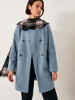 Monsoon Lily Boucle Coat, Pale Blue, Pale Blue