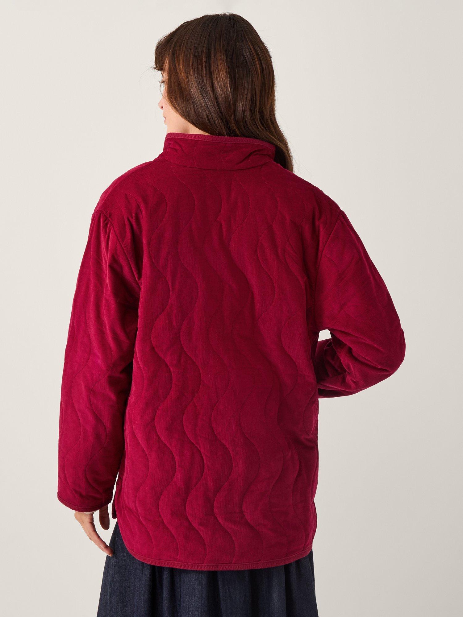 Product image 2 of 6, which shows Monsoon Mandy Corduroy Jacket, Burgundy, M