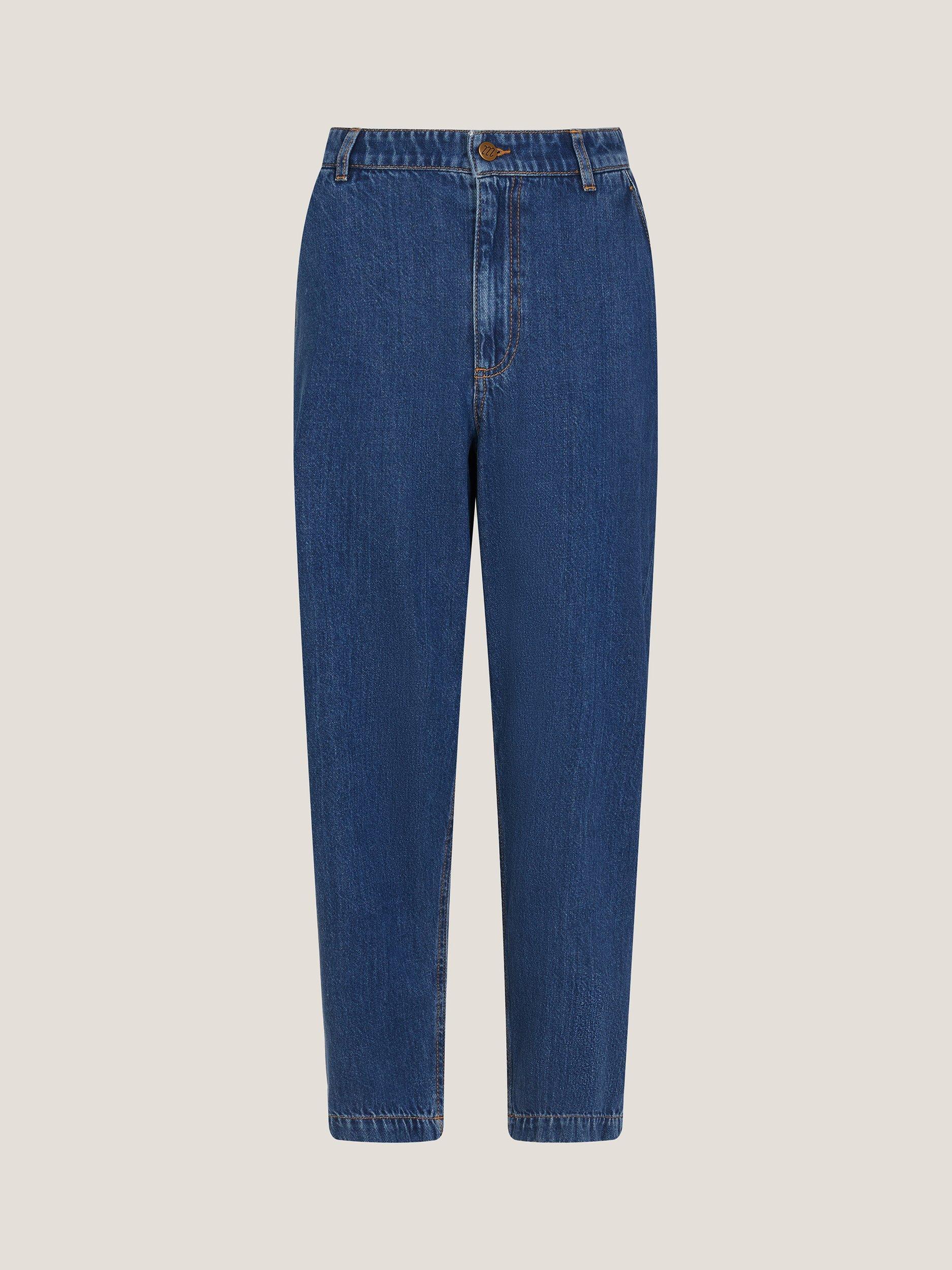 Product image 5 of 5, which shows Monsoon Novi Carrot Leg Jeans, Mid Authentic Blue, 8