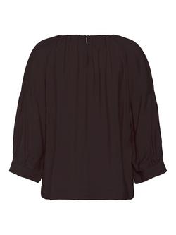 Soaked In Luxury Leodora Round Neck Top, Black - view 2, Black