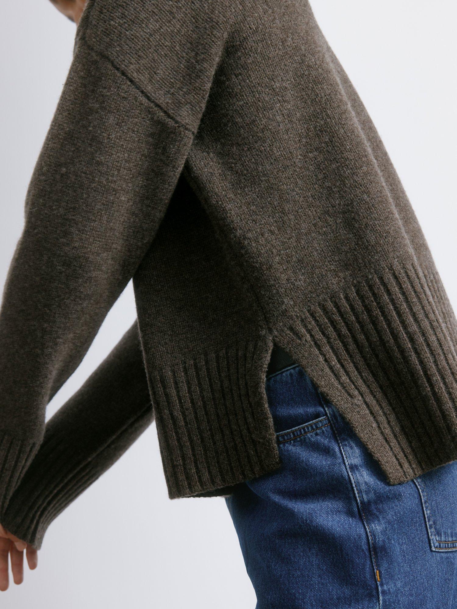 Product image 4 of 5, which shows Albaray Malange Merino Wool Jumper, Chocolate, 12