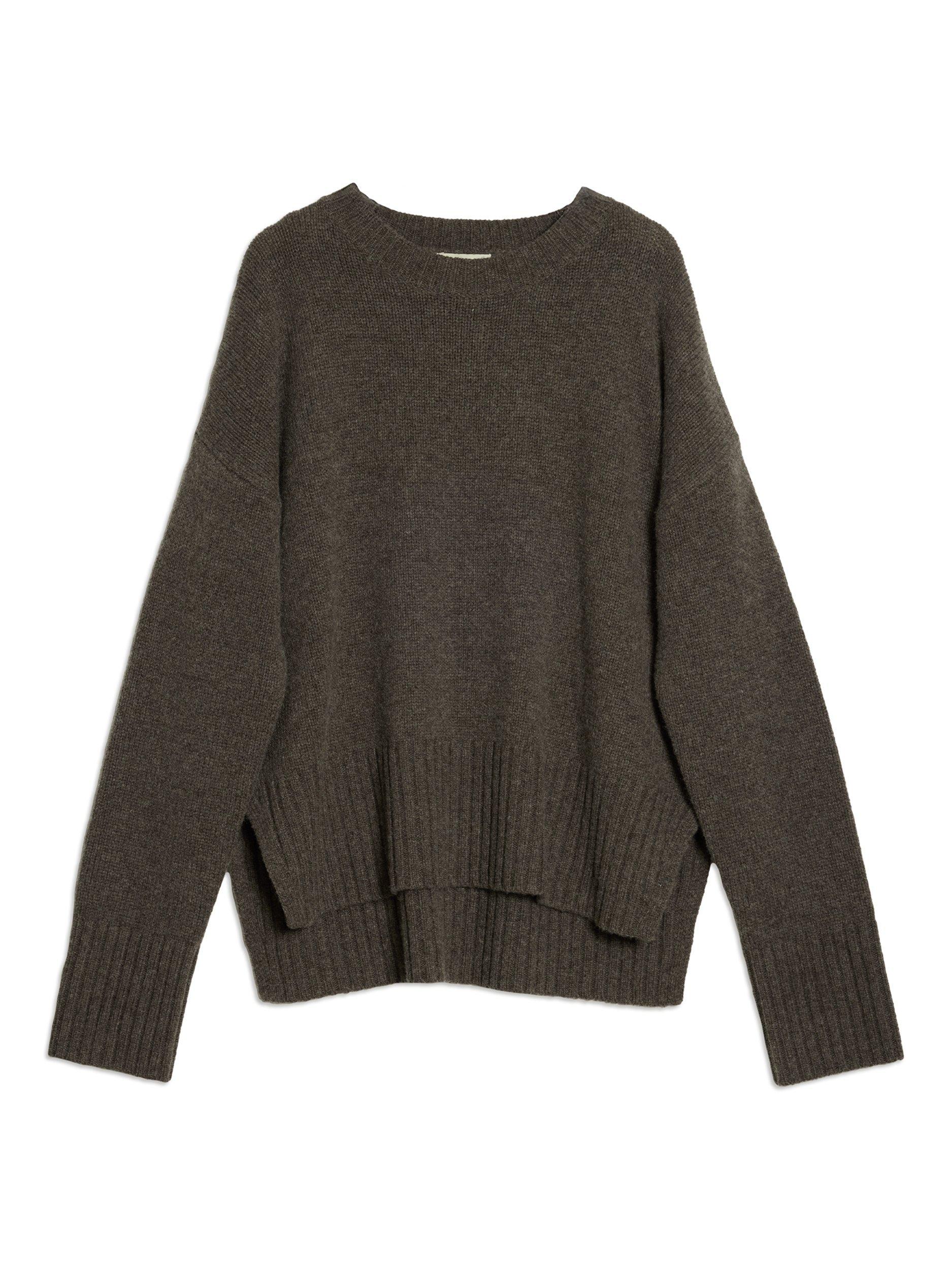 Product image 5 of 5, which shows Albaray Malange Merino Wool Jumper, Chocolate, 12