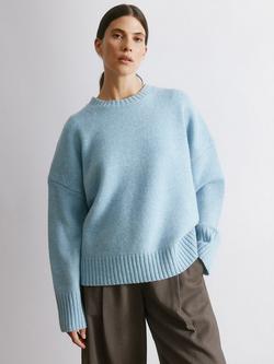 Albaray Malange Merino Wool Jumper, Blue