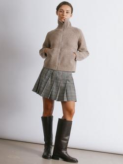 Albaray Check Mini Skirt, Grey