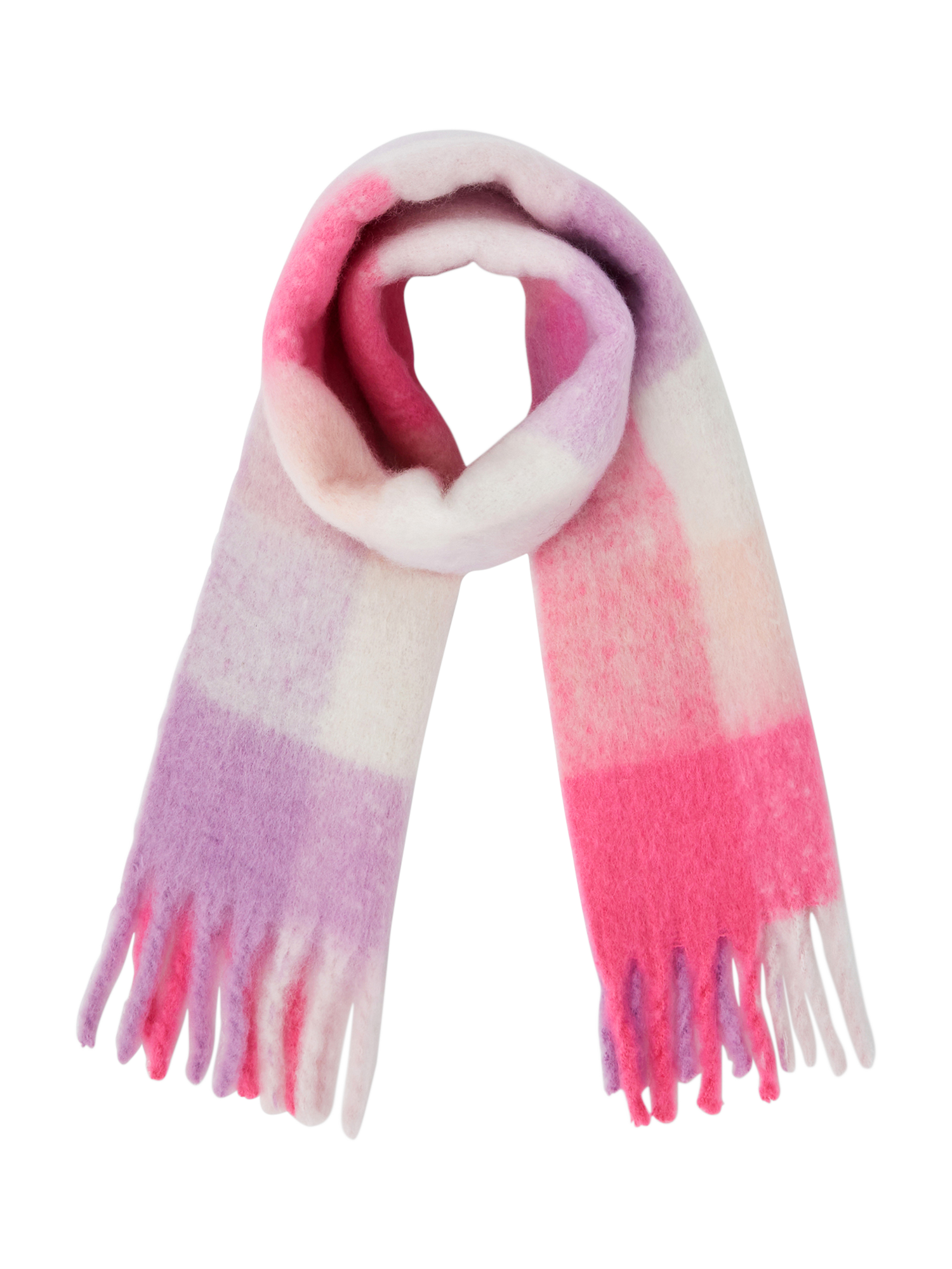 Product image 1 of 3, which shows Angels by Accessorize Kids' Checked Scarf, Multi