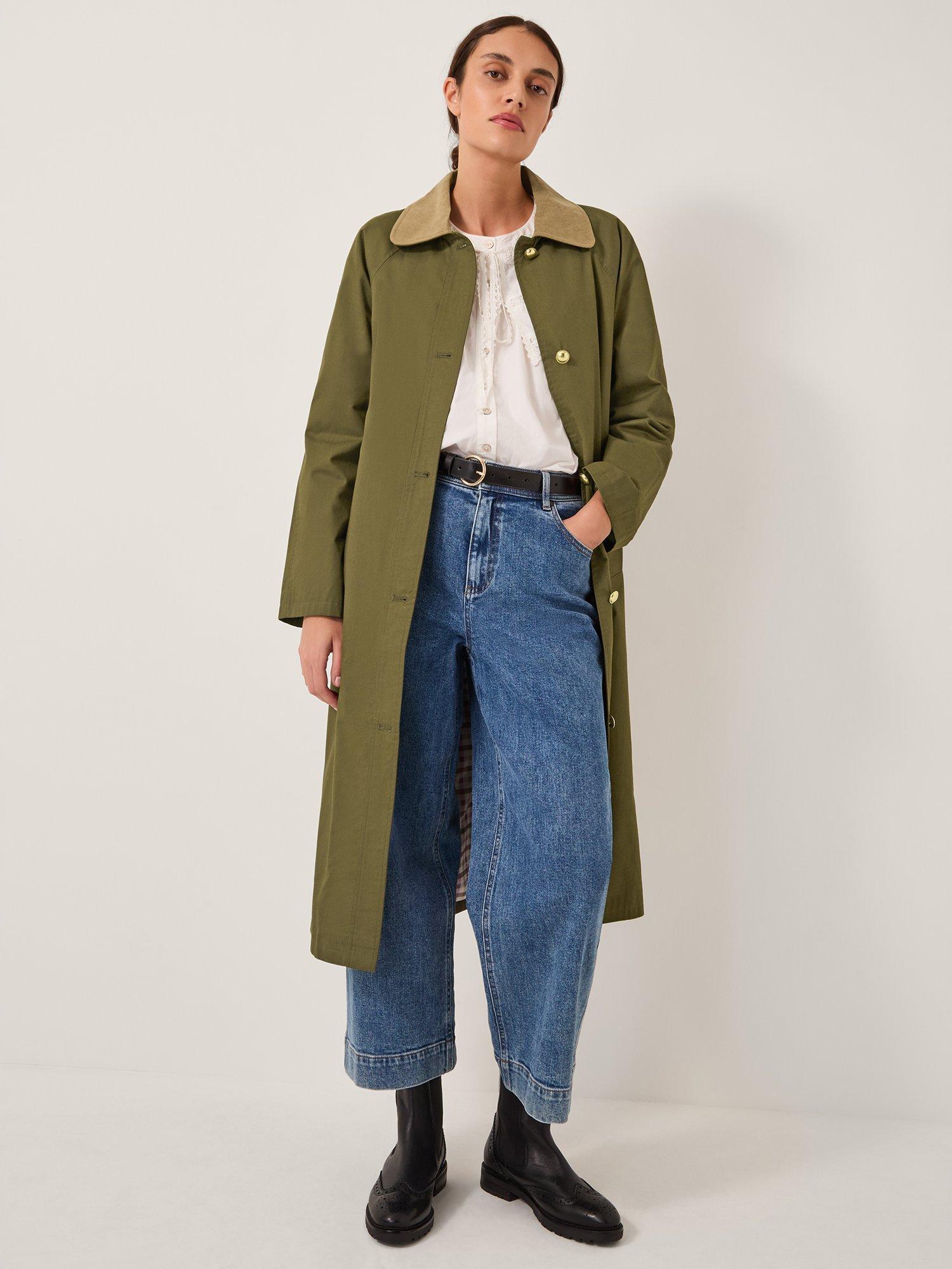 Product image 1 of 5, which shows Monsoon Lucy Trench Coat, Khaki, S