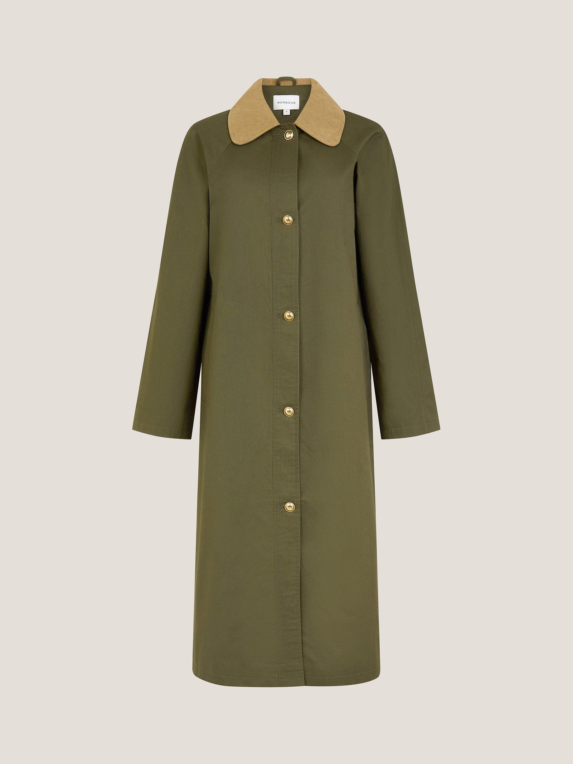 Product image 3 of 5, which shows Monsoon Lucy Trench Coat, Khaki, S