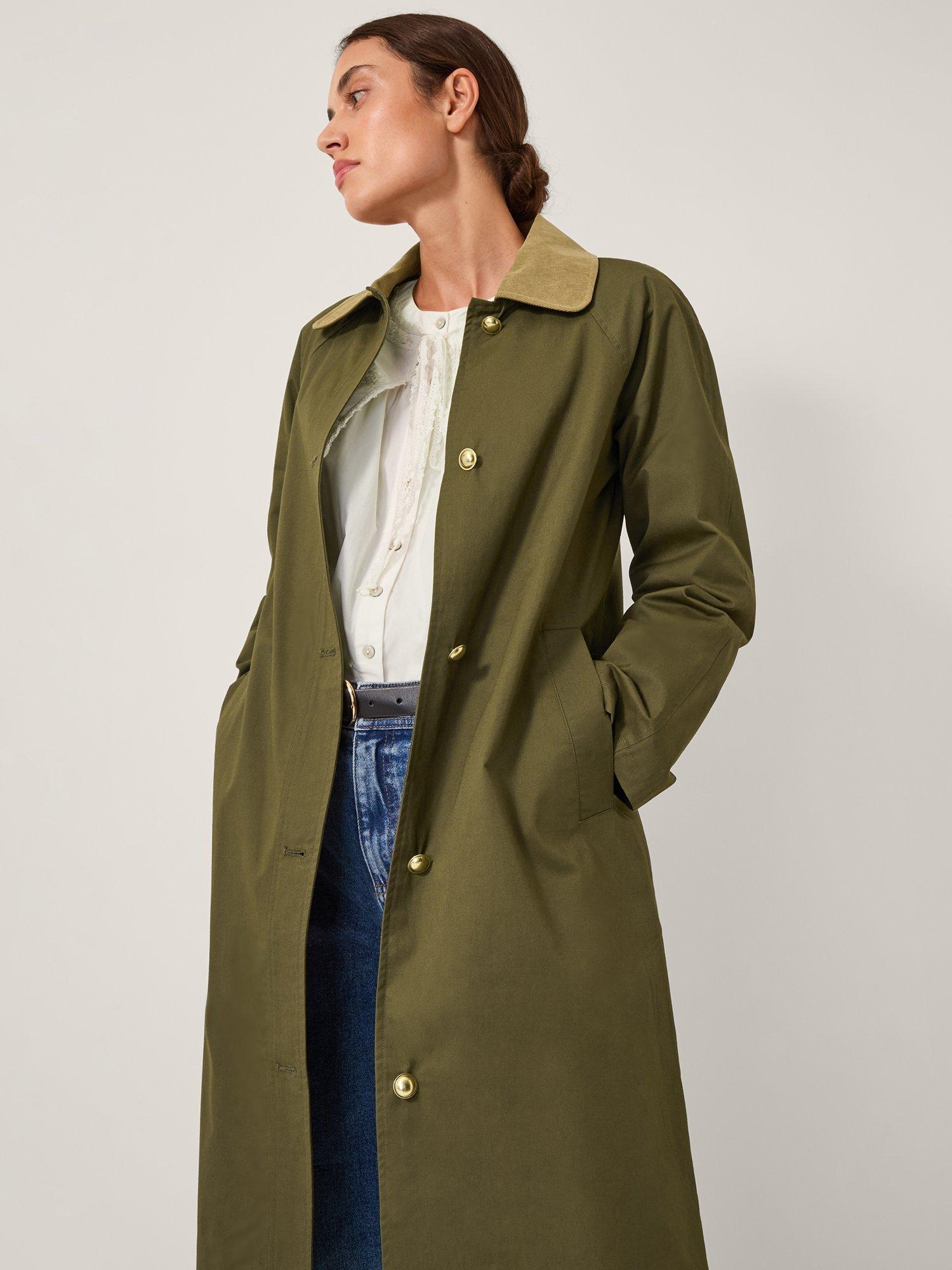 Product image 4 of 5, which shows Monsoon Lucy Trench Coat, Khaki, S