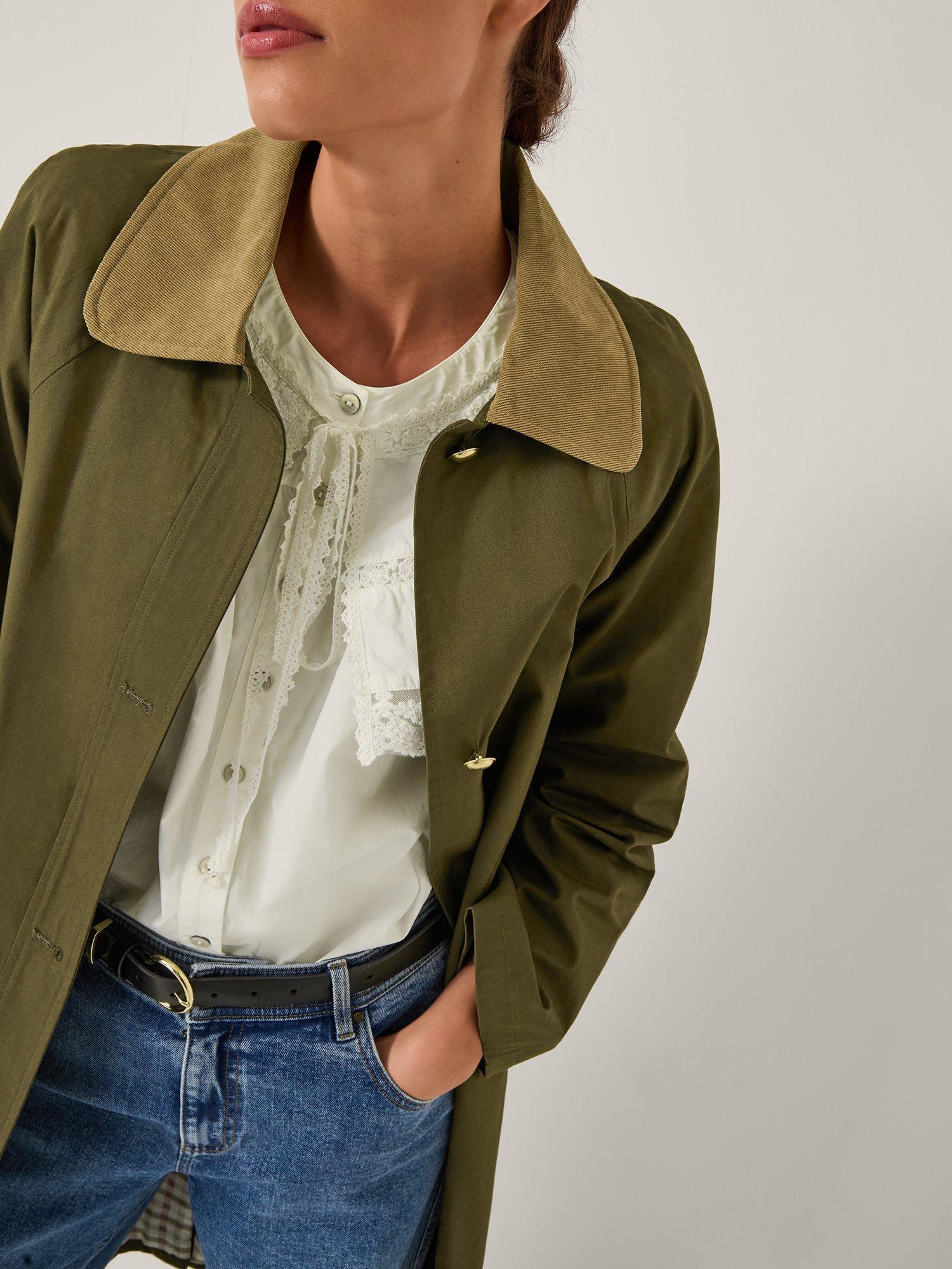 Product image 5 of 5, which shows Monsoon Lucy Trench Coat, Khaki, S