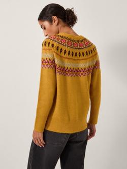 Monsoon Fran Fair Isle Jumper - view 2, Ochre