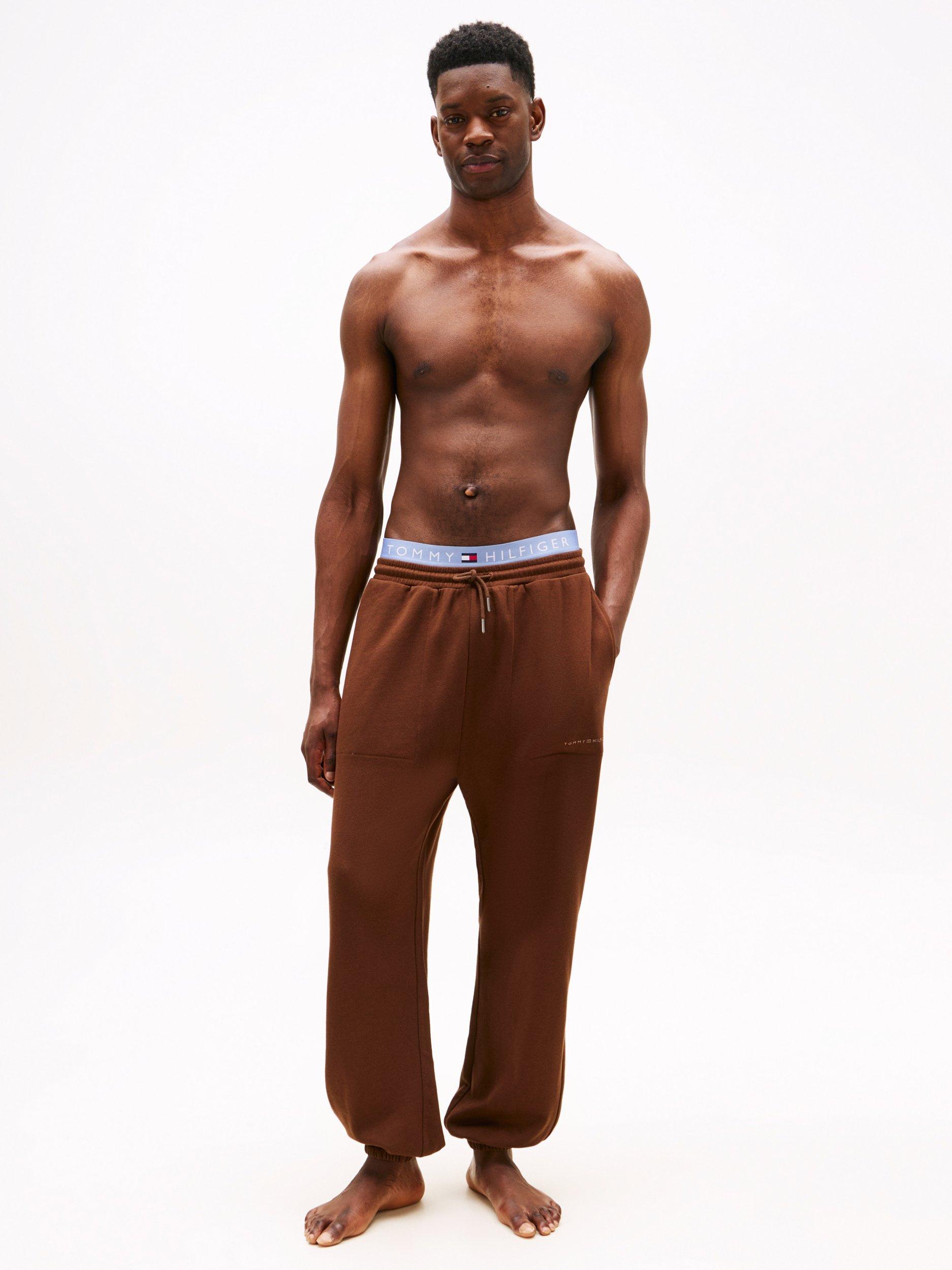 Product image 5 of 5, which shows Tommy Hilfiger Slim Fit Cuffed Joggers, Legacy Brown, S