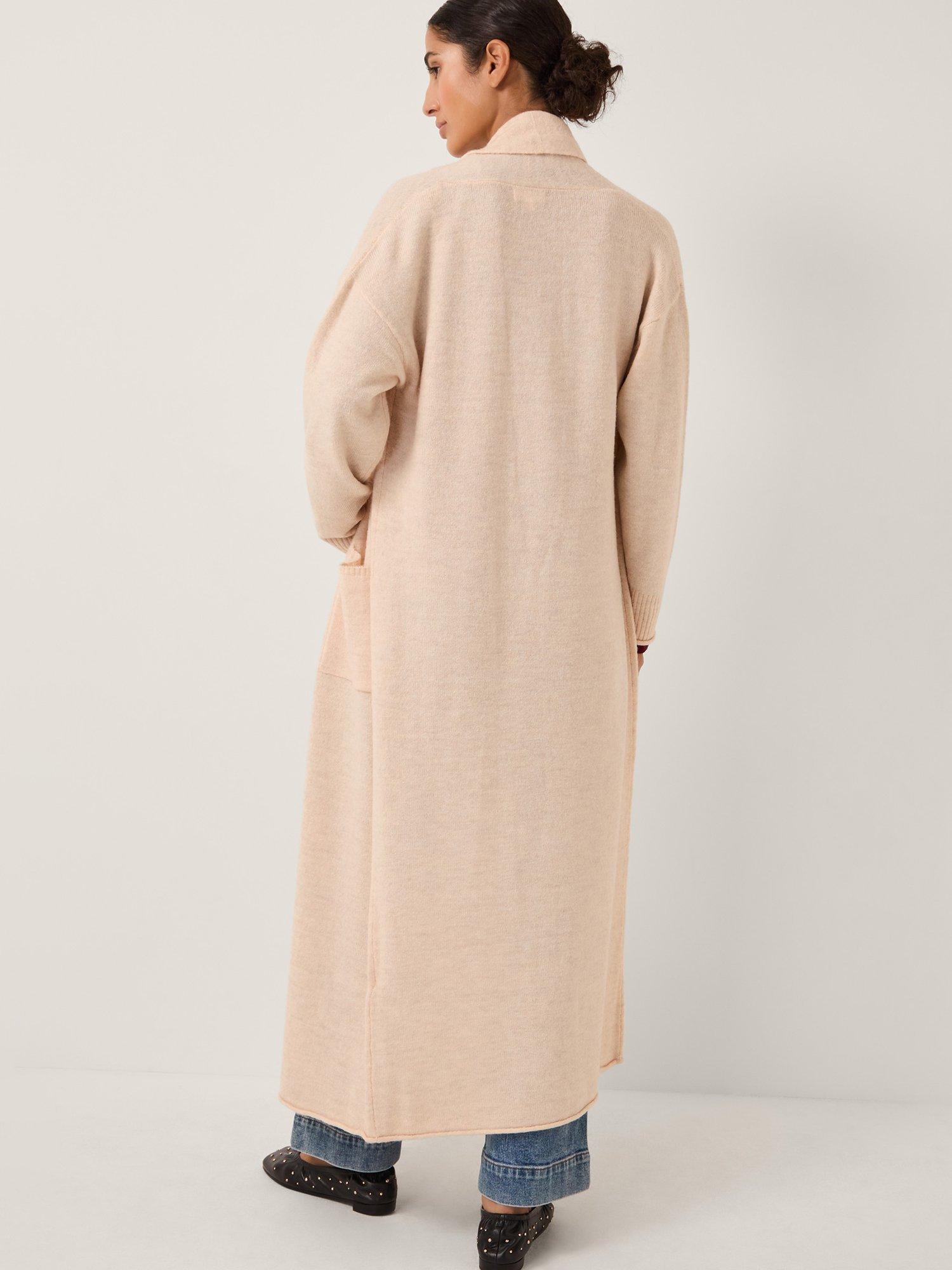 Product image 2 of 5, which shows Monsoon Sacha Longline Cardigan, Camel, S
