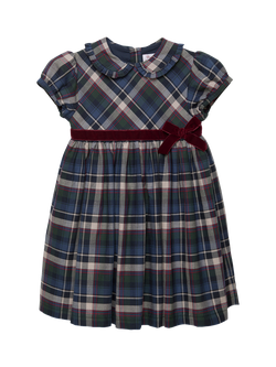 Trotters Kids' Bonnie Tartan Dress, Multi, Multi