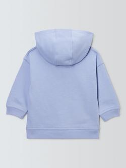 John Lewis Baby Zip-Up Hoodie, Blue - view 2, Blue