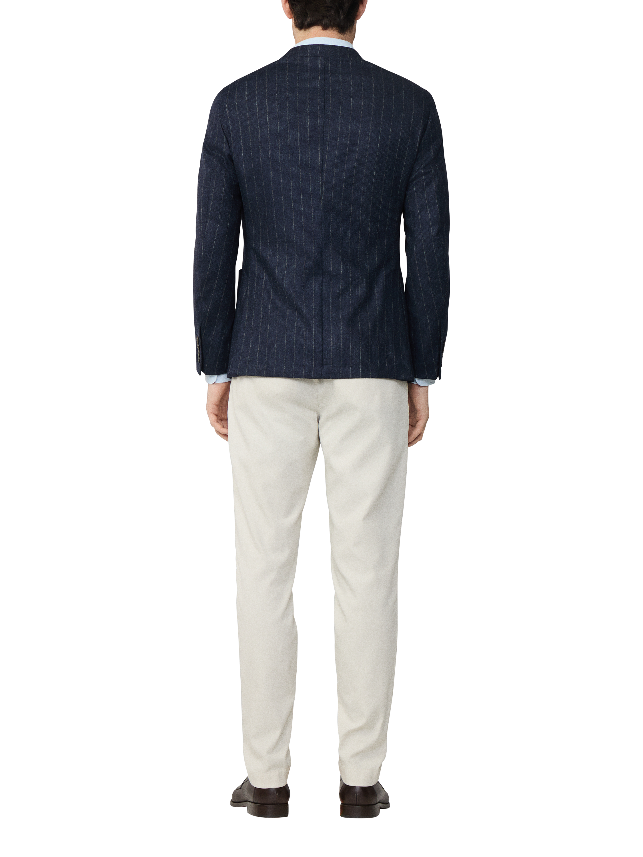 Product image 3 of 7, which shows Hackett London Wool Blend Blazer, Midnight Blue, 36