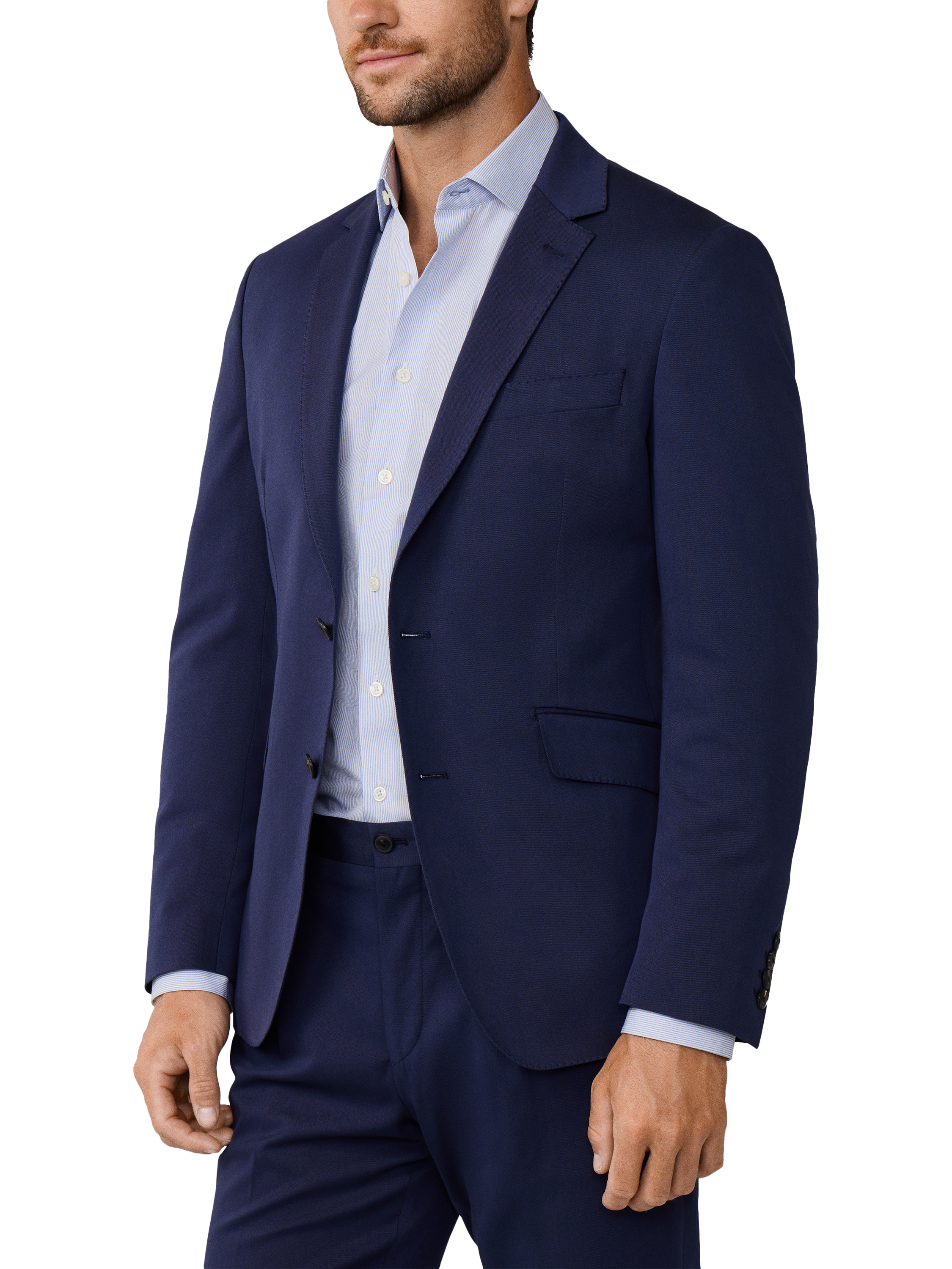Product image 6 of 7, which shows Hackett London Cotton Blend Blazer, Navy, 48