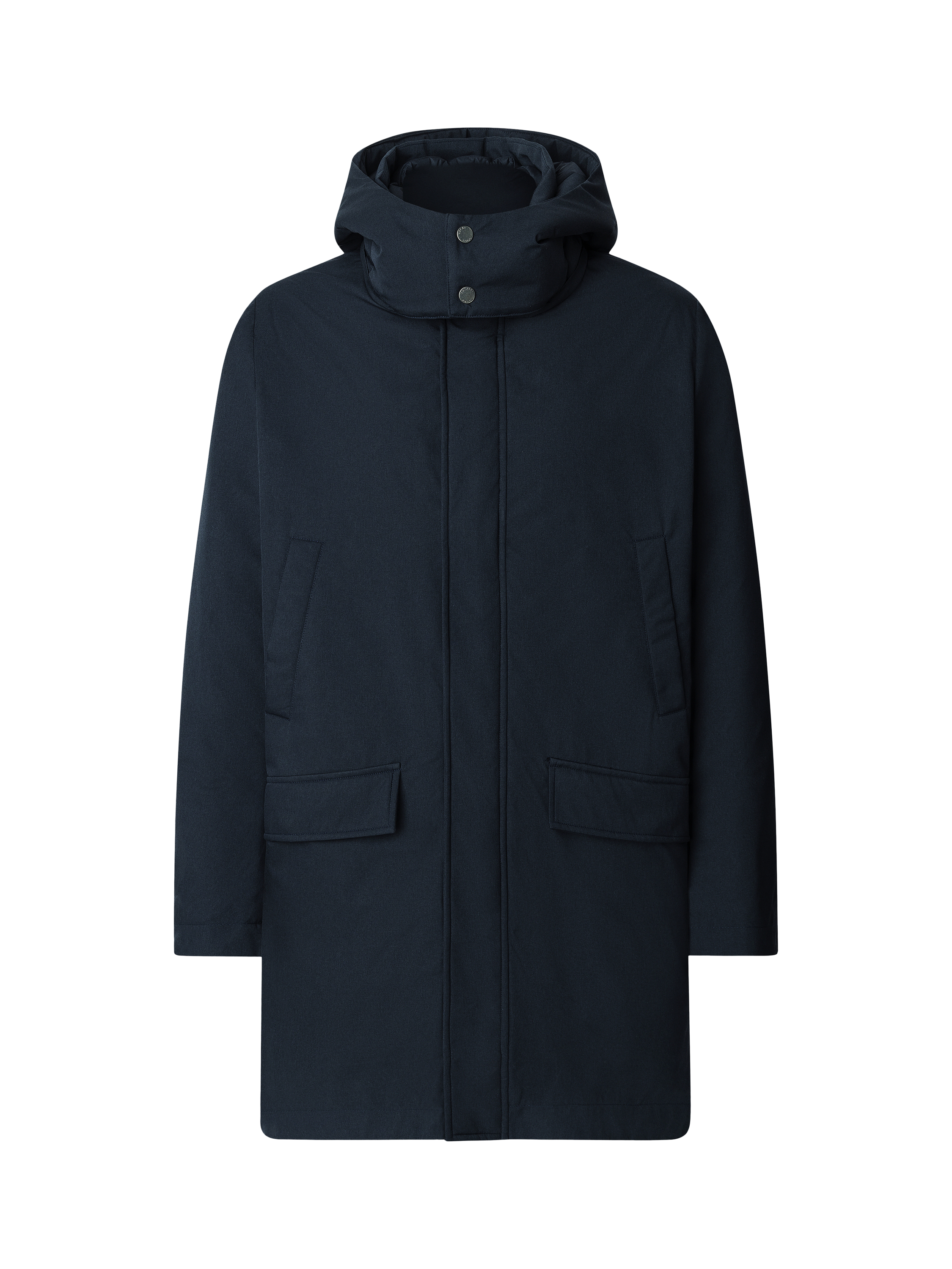 Product image 4 of 7, which shows Hackett London 3 in 1 Hooded Parka, Midnight Blue, XXL
