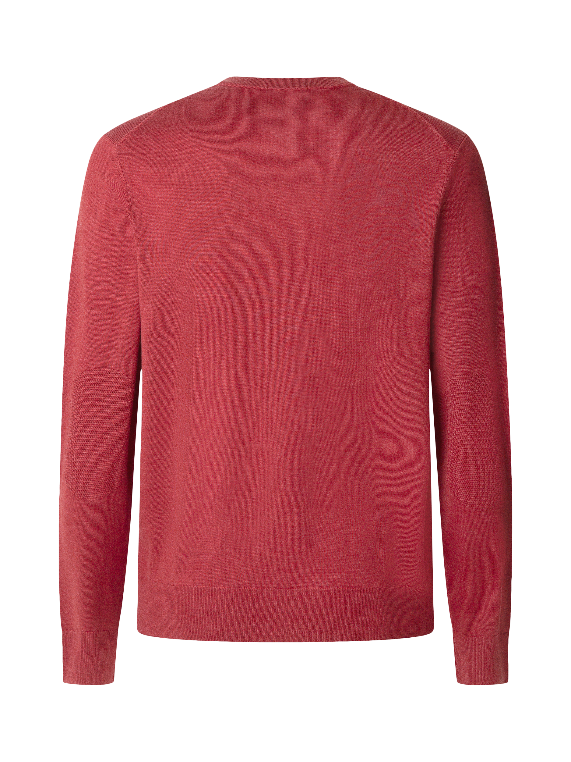 Product image 8 of 8, which shows Hackett London Crew Neck Merino Wool Silk Blend Jumper, Burnt Red, XXL