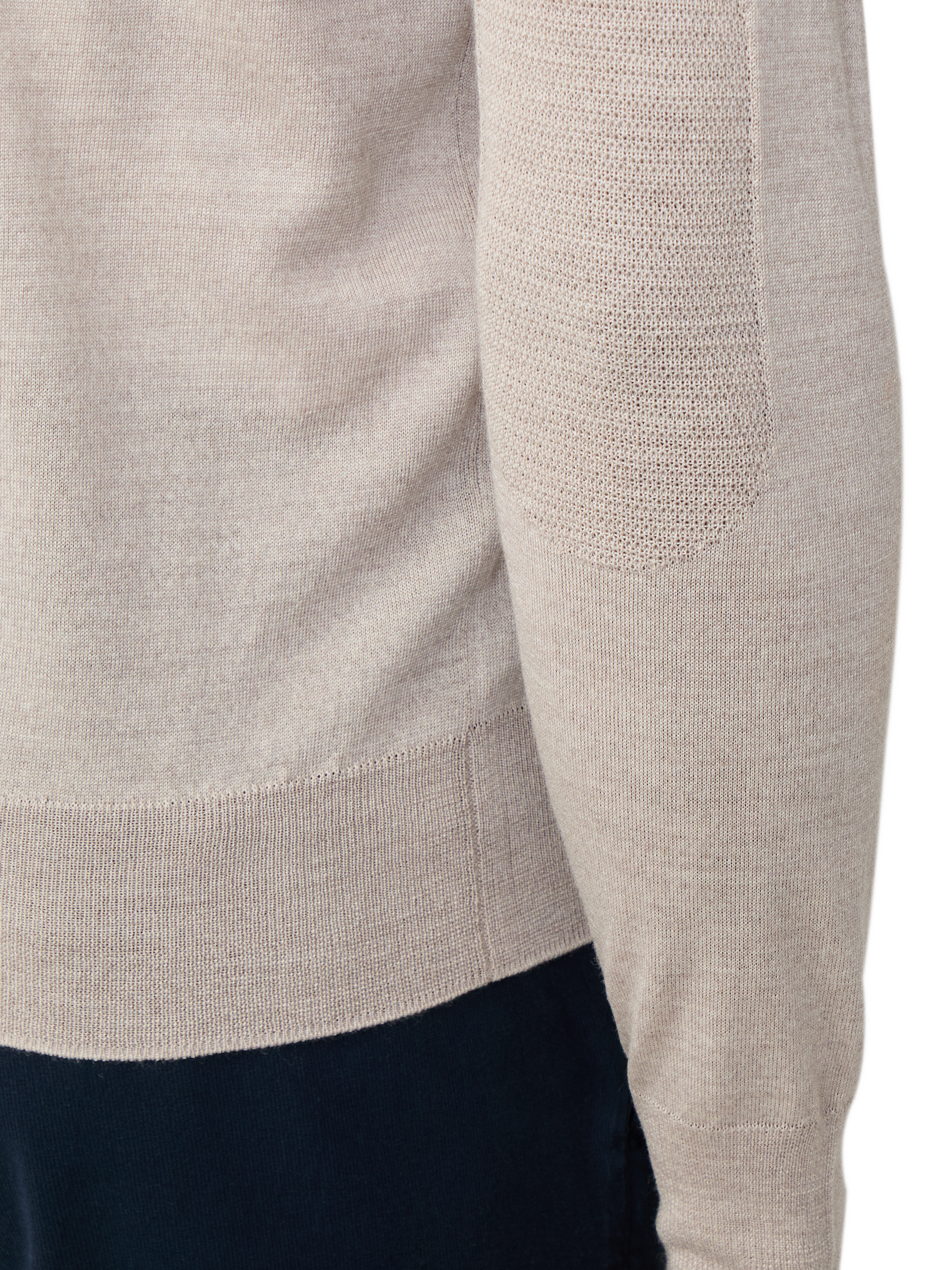 Product image 5 of 6, which shows Hackett London Wool Crew Neck Jumper, Stone Beige, XXXL