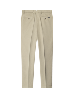 Hackett London Cotton Regular Chino Trousers - view 2, Laurel Green
