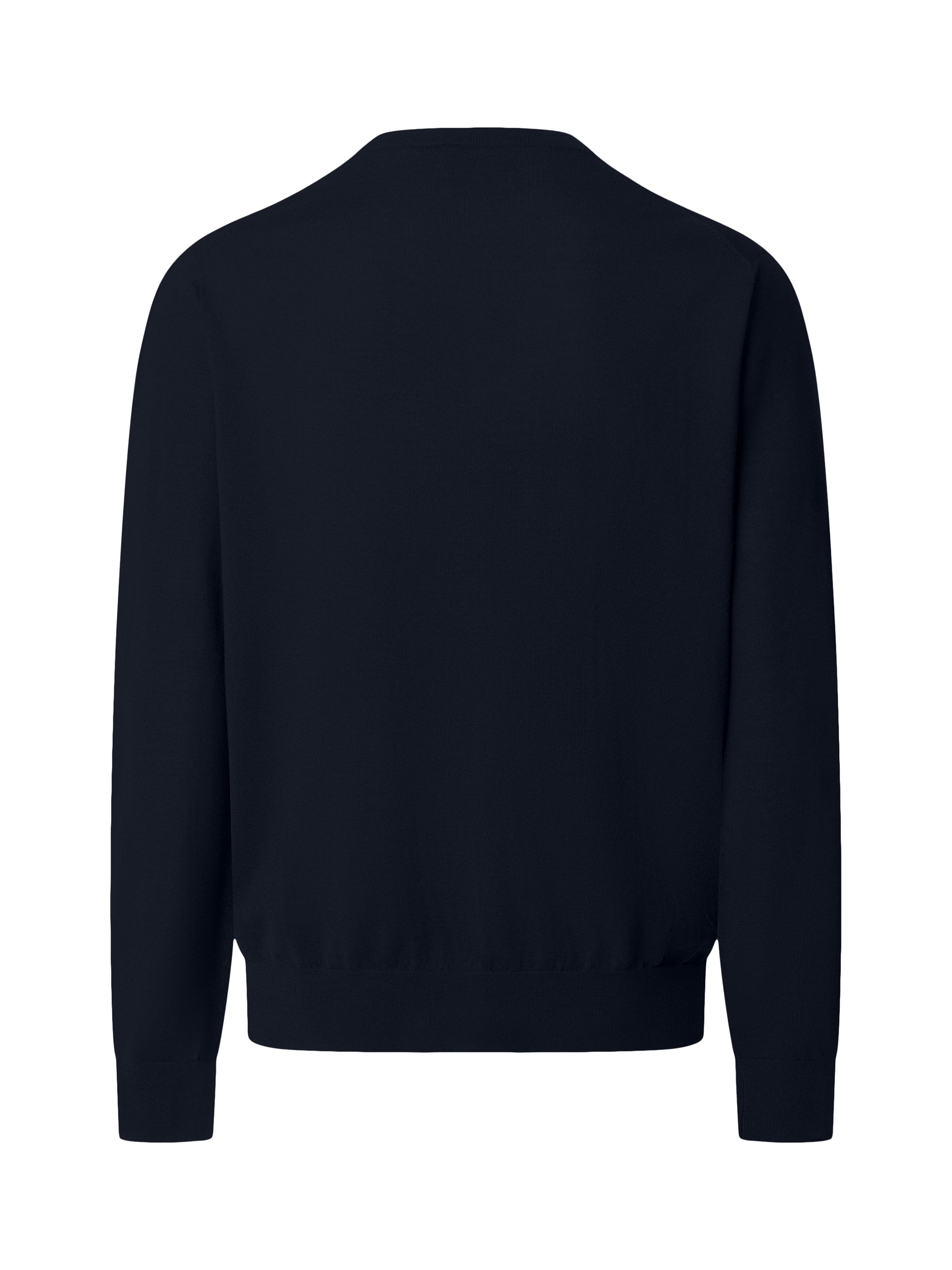 Product image 2 of 5, which shows Hackett London Wool Blend Collar Jumper, Midnight Blue, XXL
