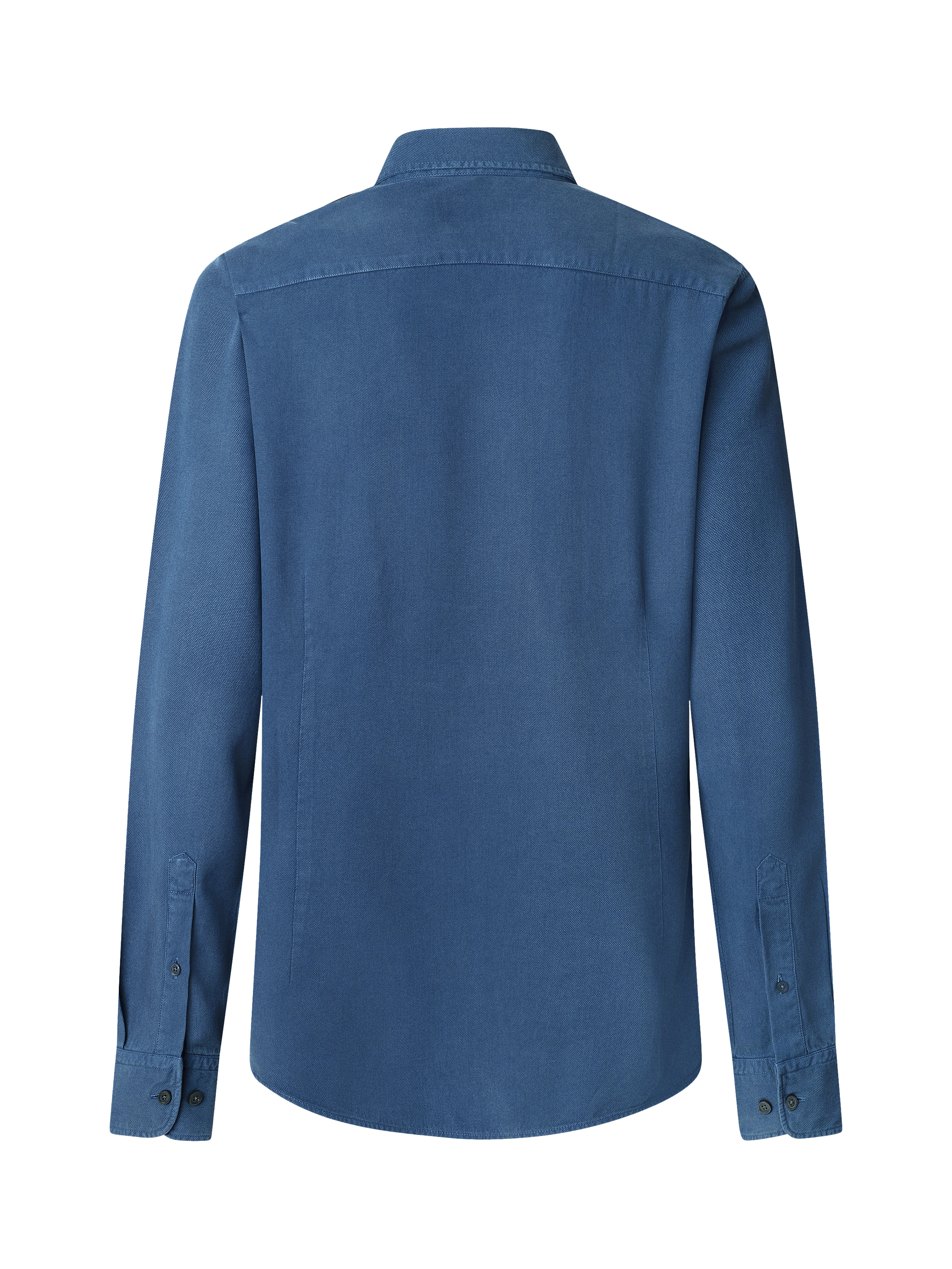 Product image 2 of 5, which shows Hackett London Embroidered Logo Shirt, Dark Denim Blue, XXL