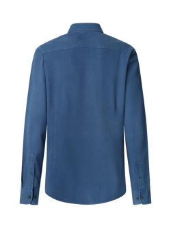 Hackett London Embroidered Logo Shirt - view 2, Dark Denim Blue