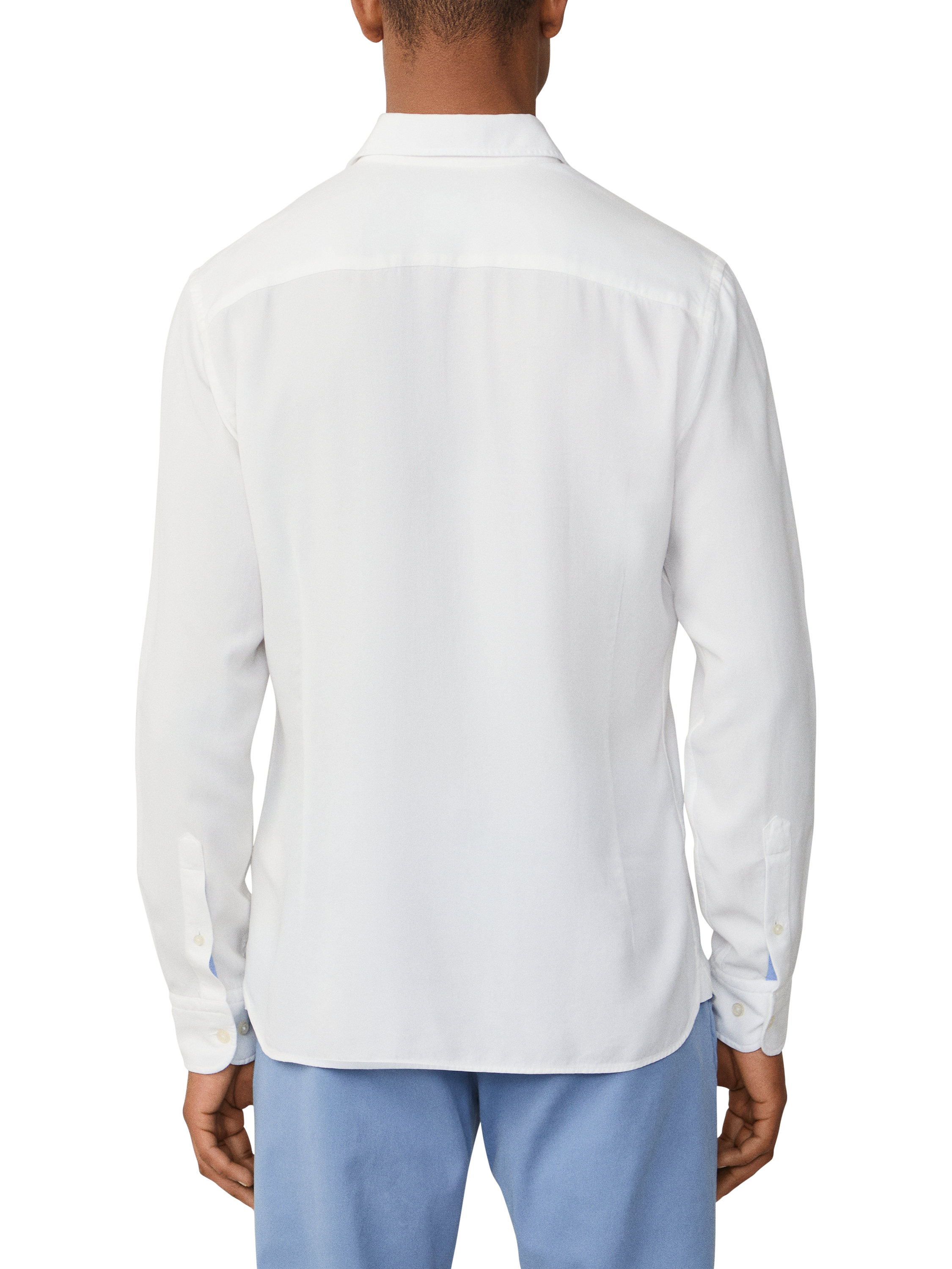 Product image 3 of 5, which shows Hackett London Long Sleeve Collar Shirt, Optic White, XXL