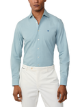 Hackett London Embroidered Logo Cotton Blend Shirt