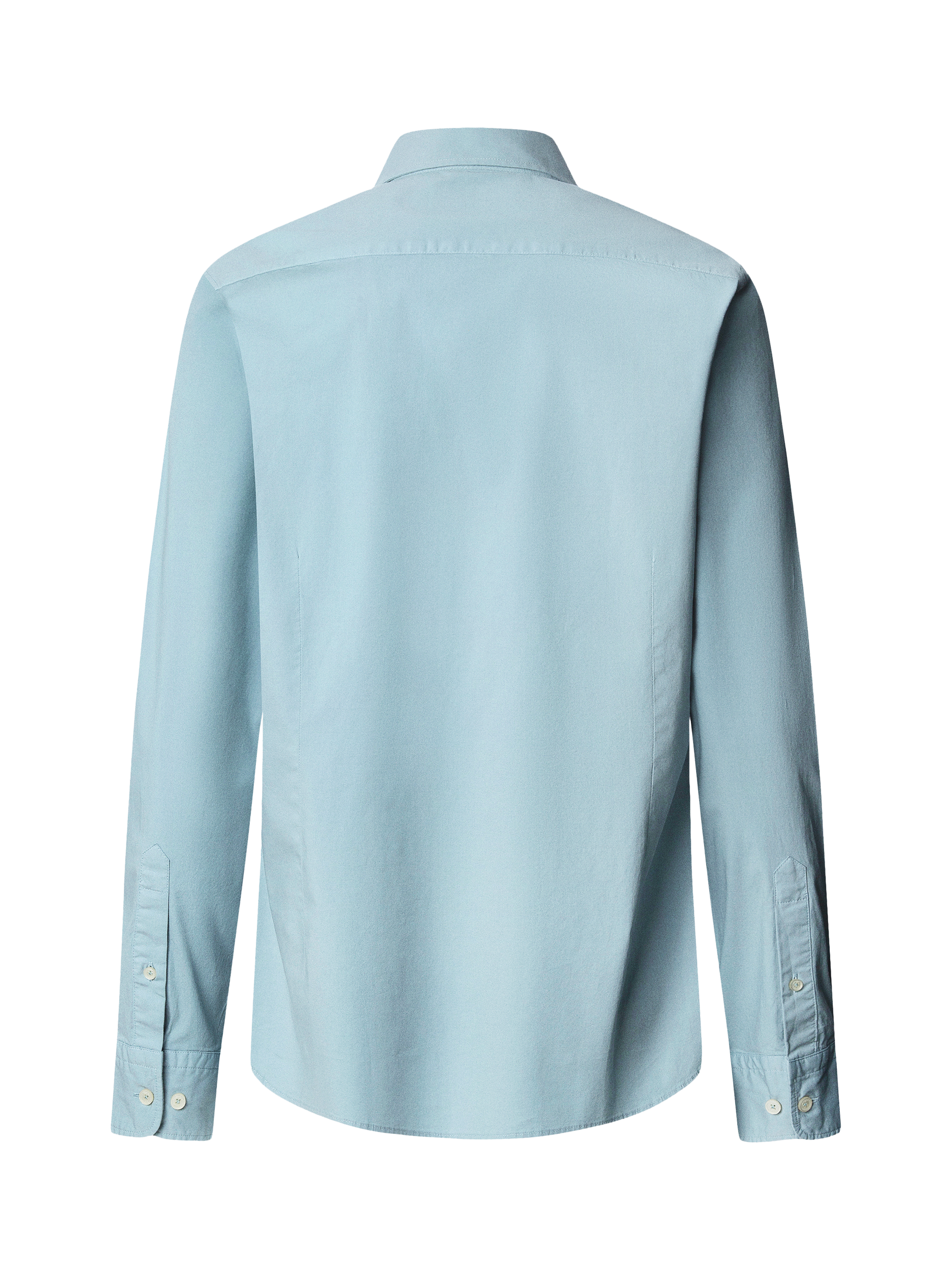 Product image 2 of 5, which shows Hackett London Embroidered Logo Cotton Blend Shirt, Lagoon Blue, XXL