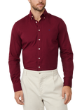 Hackett London Embroidered Logo Cotton Oxford Shirt